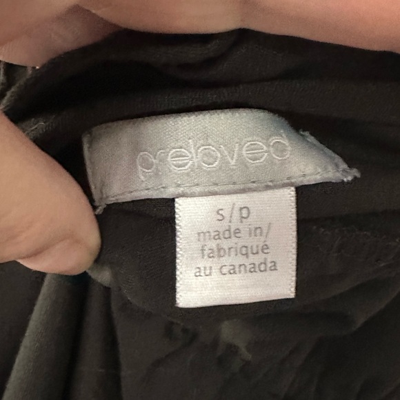 Vintage Black Floral Short Sleeve Midi Dress with Pockets Size Small Preloved - Picture 2 of 16